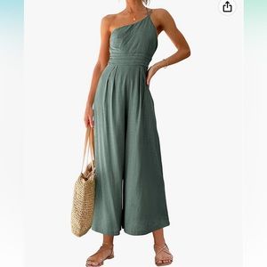 New one shoulder double strap jumpsuit